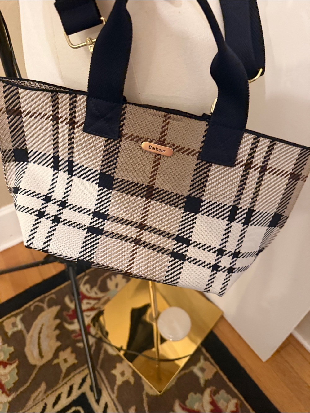 Barbour Layla Tartan Mini Tote NWT